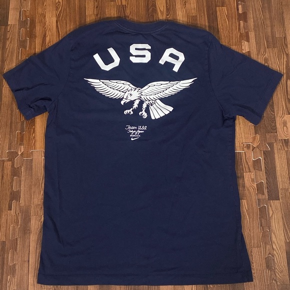 Nike Team USA Tokyo Olympics 2020 MMXX Eagle Blue T-Shirt Size Medium - Picture 1 of 6